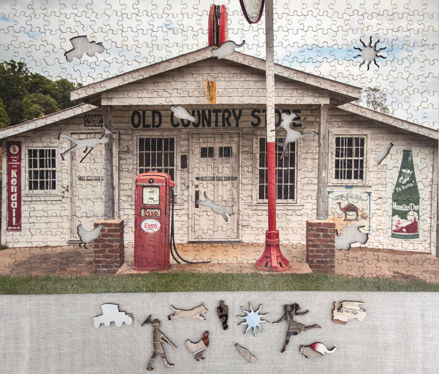 Country Store, wooden puzzle, 557 pcs